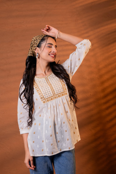 Off-White Meadow Tunic