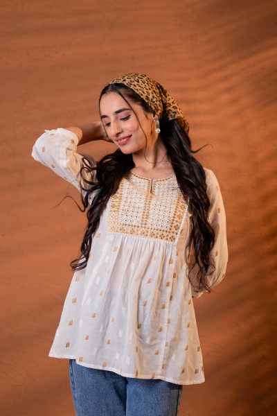 Off-White Meadow Tunic