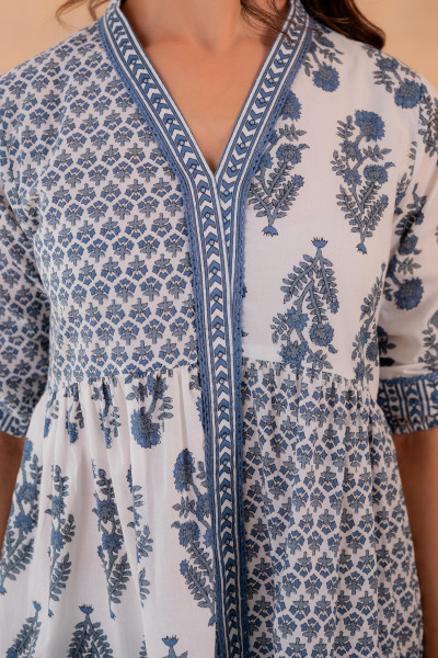 Indigo Whisper Heritage  Dress