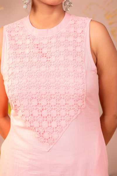 Patchwork Pink Kurta