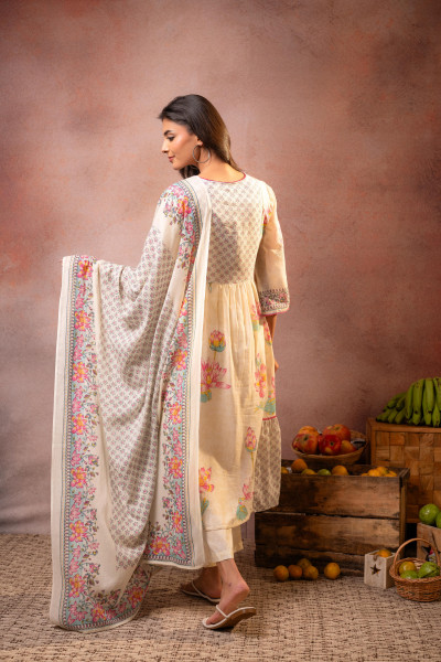 OffWhite Lotus Bloom Suit Set