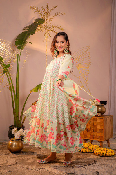 PistaGreen Lotus Garden Jacket Dress