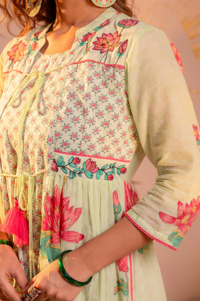 PistaGreen Lotus Garden Jacket Dress