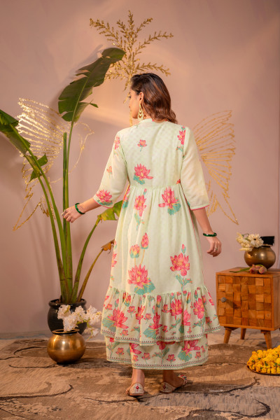 PistaGreen Lotus Garden Jacket Dress