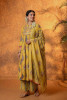 Graceful Mustard Floral Anarkali Kurta Set with Dupatta
