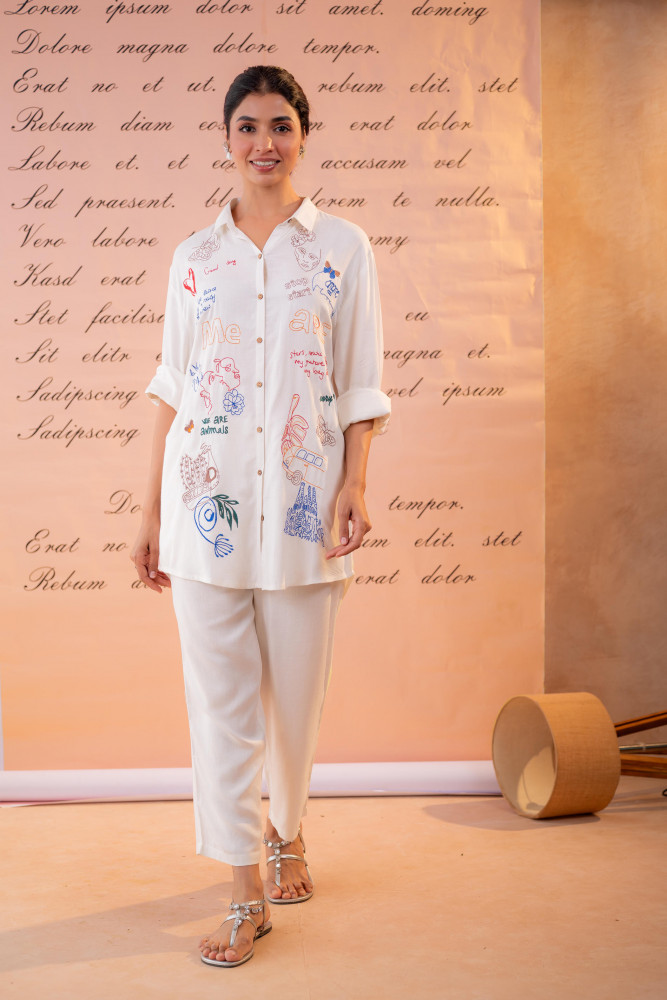 Image of Cotton Scribble Muse Co-Ord Set