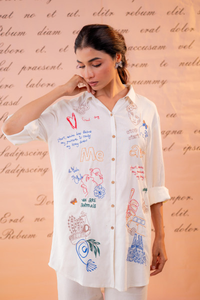 Cotton Scribble Muse Co-Ord Set