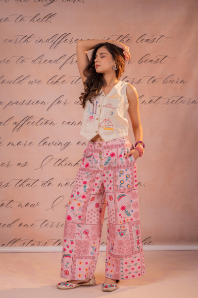 Folk Scribble Garden Co-Ord Set