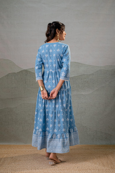 Neel Kamal Tiered Anarkali Dress