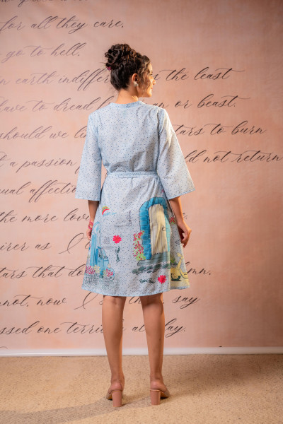 Skyline Story Shirt Mini Dress