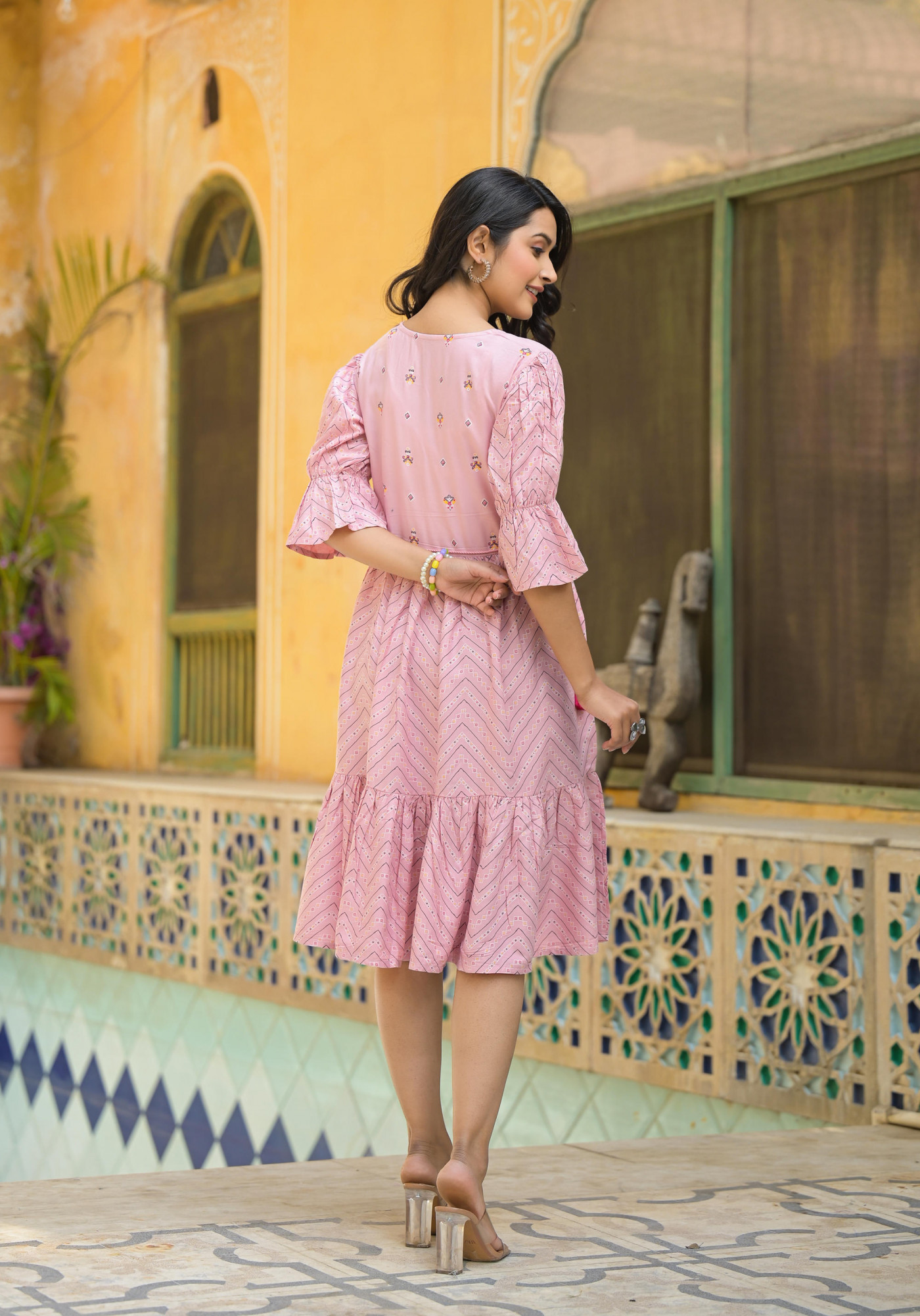 ethnic mini dress Ethnic Sleeveless Mini Dress S