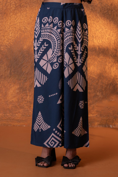 Noir Tribal Graphic Kurta Set