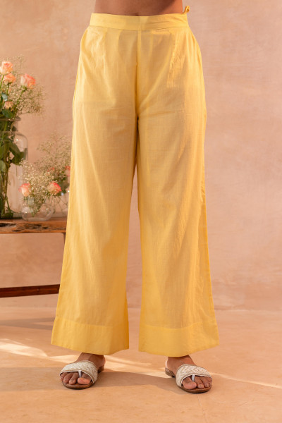 Elegant Yellow Embroidered Kurta Set with Dupatta