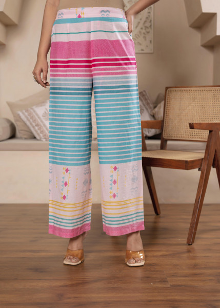 Women Pink Kaftan & Pant Set