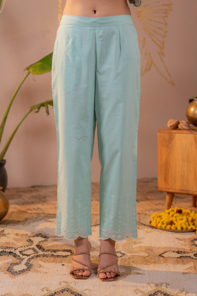 Elegant Blue Embroidered Kurta Set with Dupatta