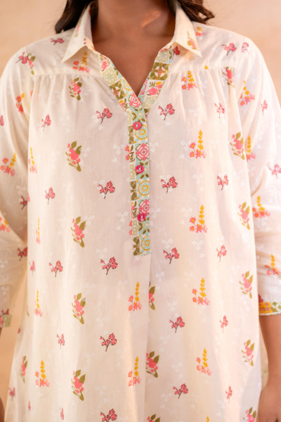 Off-White Garden Print Co-ord Set