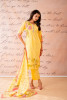 Yellow Floral Printed Kurta Pant And Dupatta Set