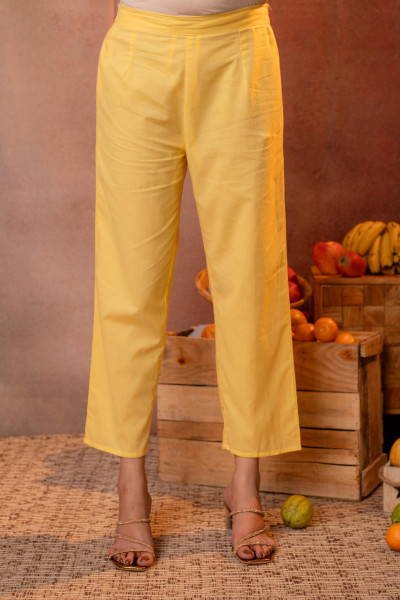 Yellow Floral Printed Anarkali Kurta Set with Printed Dupatta