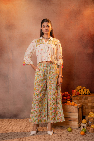 Ivory Folk Mosaic Co-Ord Set