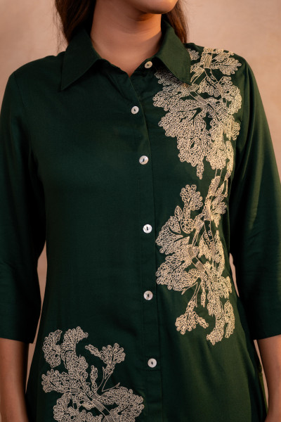 Forest Bloom Printed Kurta Set