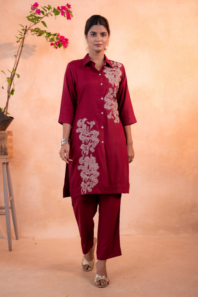 Image of RedWood Bloom Printed Kurta Set