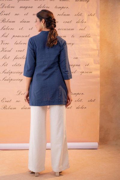 Navy Shell Story Tunic