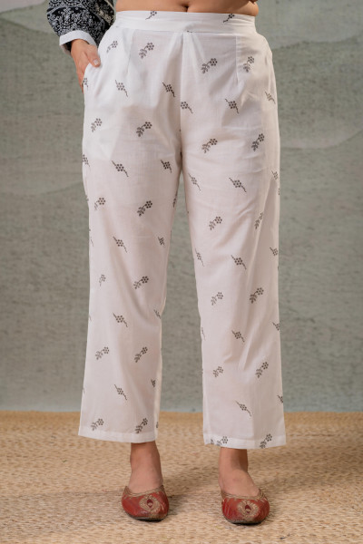 Ivory Kalaa Printed Tunic Set