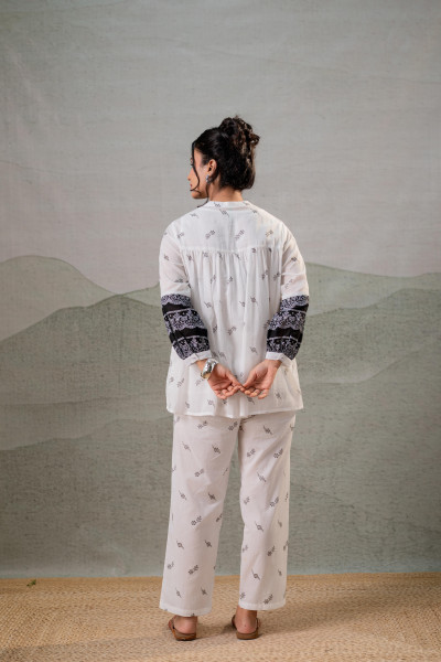 Ivory Kalaa Printed Tunic Set