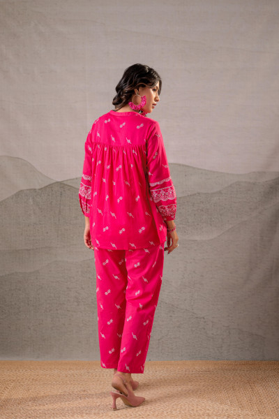 Ivory Kalaa Printed Tunic Set