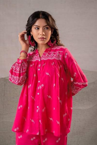 Ivory Kalaa Printed Tunic Set