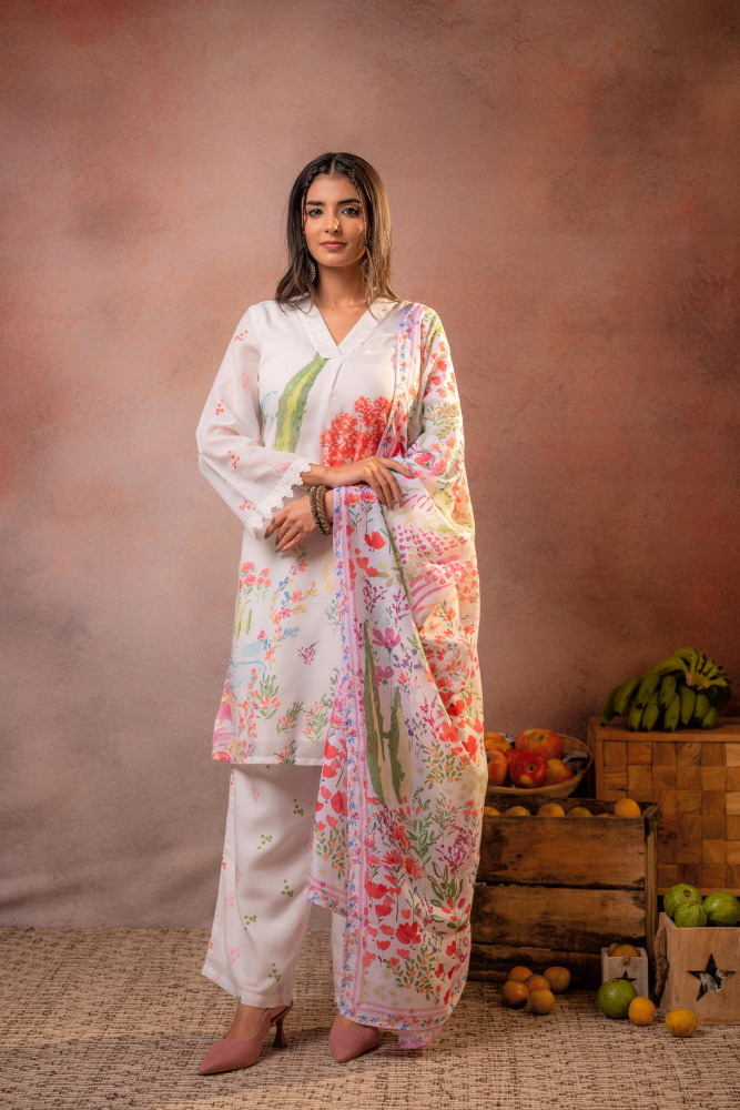 Image of Gulnaar Garden Printed Kurta Set