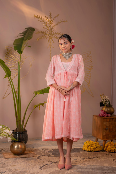 Gulbagh Noor Panelled dress