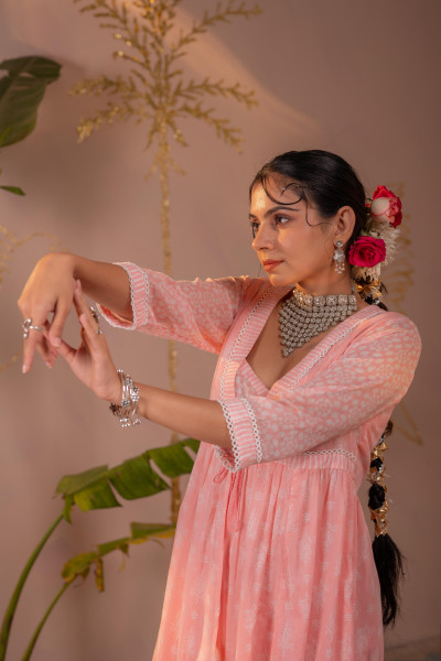 Gulbagh Noor Panelled dress