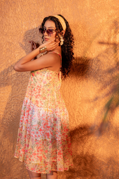 GoldMary Garden Tiered Dress