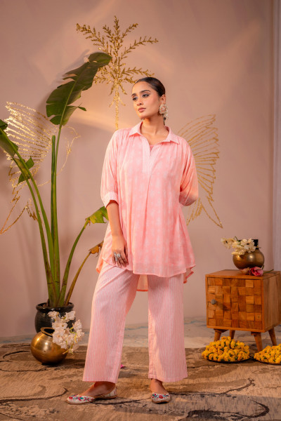 Rose Whisper Relaxed Co-ord Set