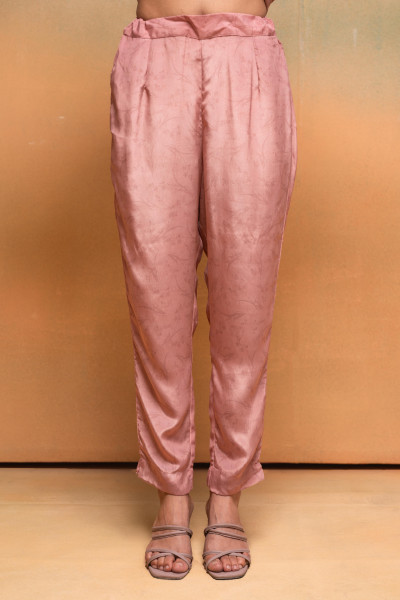 Peach Floral Embellished Straight Kurta Pant and Dupatta Set with Beads & Sequence Work