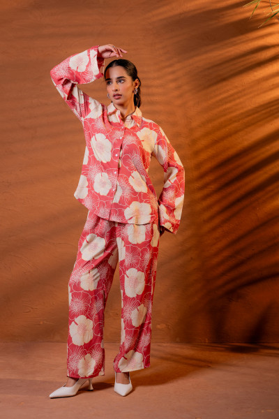 Women Relaxed Fit Floral Printed Co-ord Set