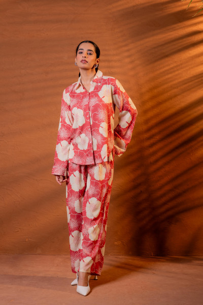 Women Relaxed Fit Floral Printed Co-ord Set