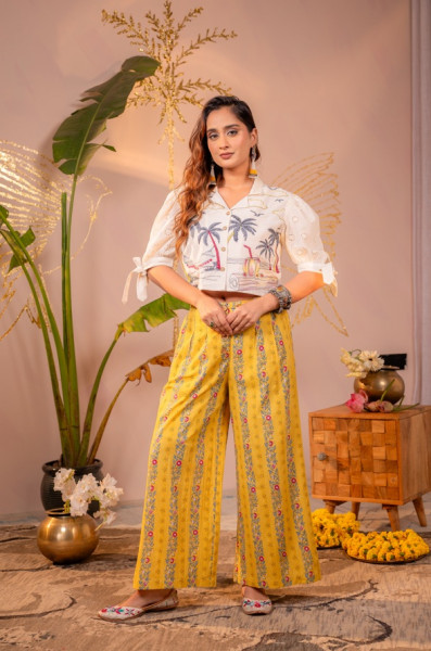 Palm Muse Mustard Co-Ord Set