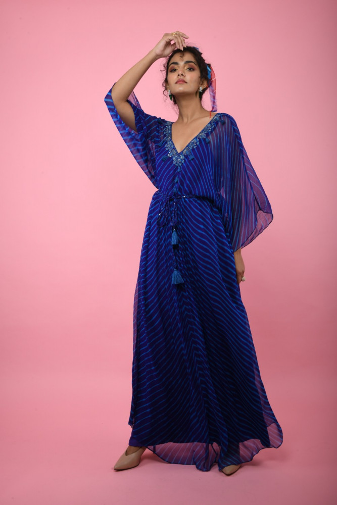Fressia Tunic with Belt - Blue