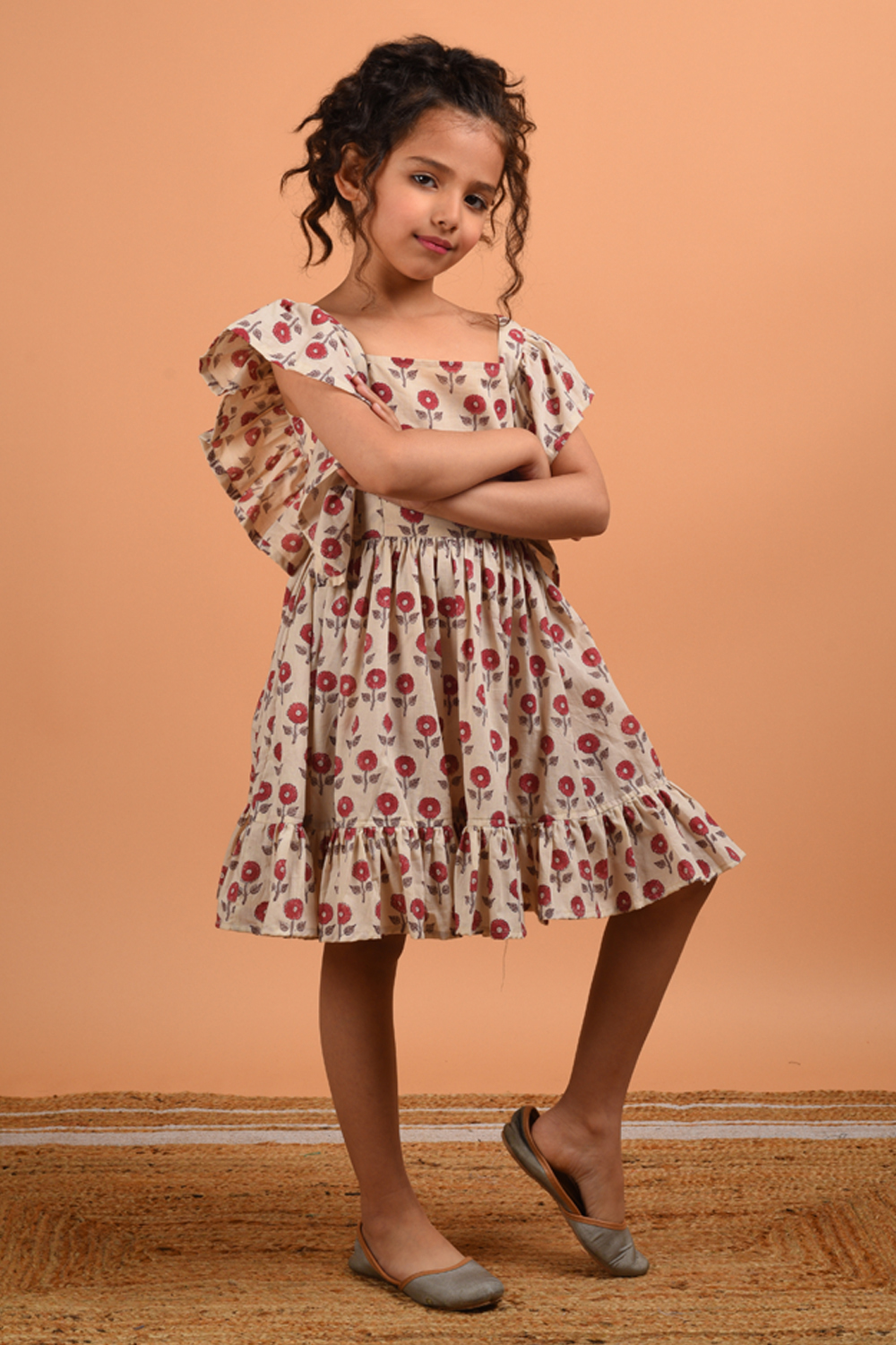 Marigold Frill Dress