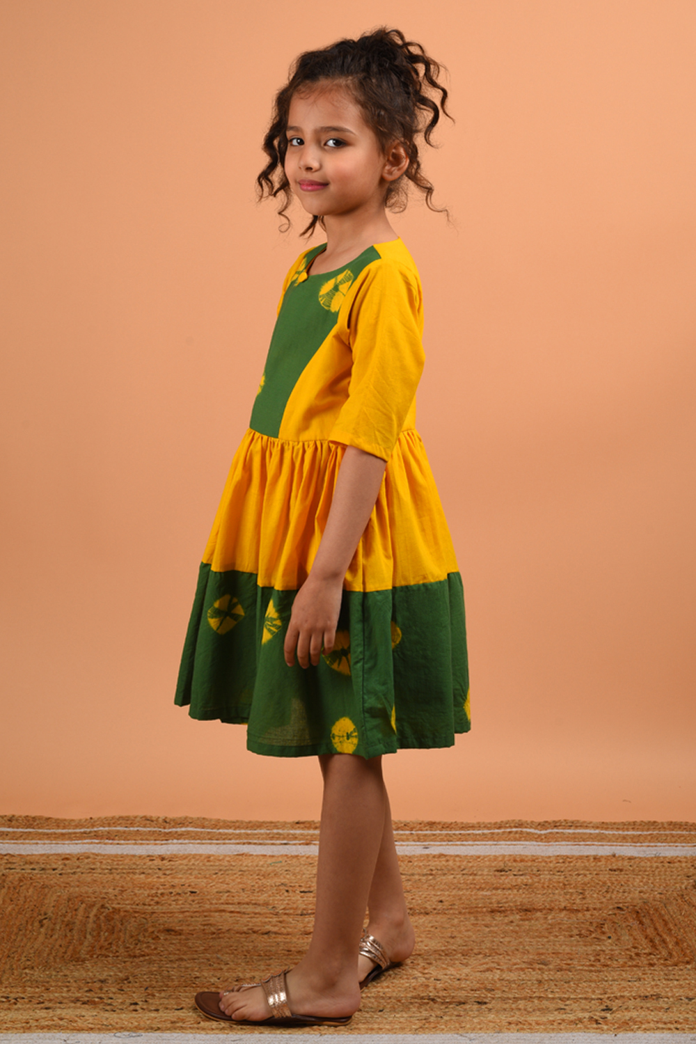 Bandhni Border Dress