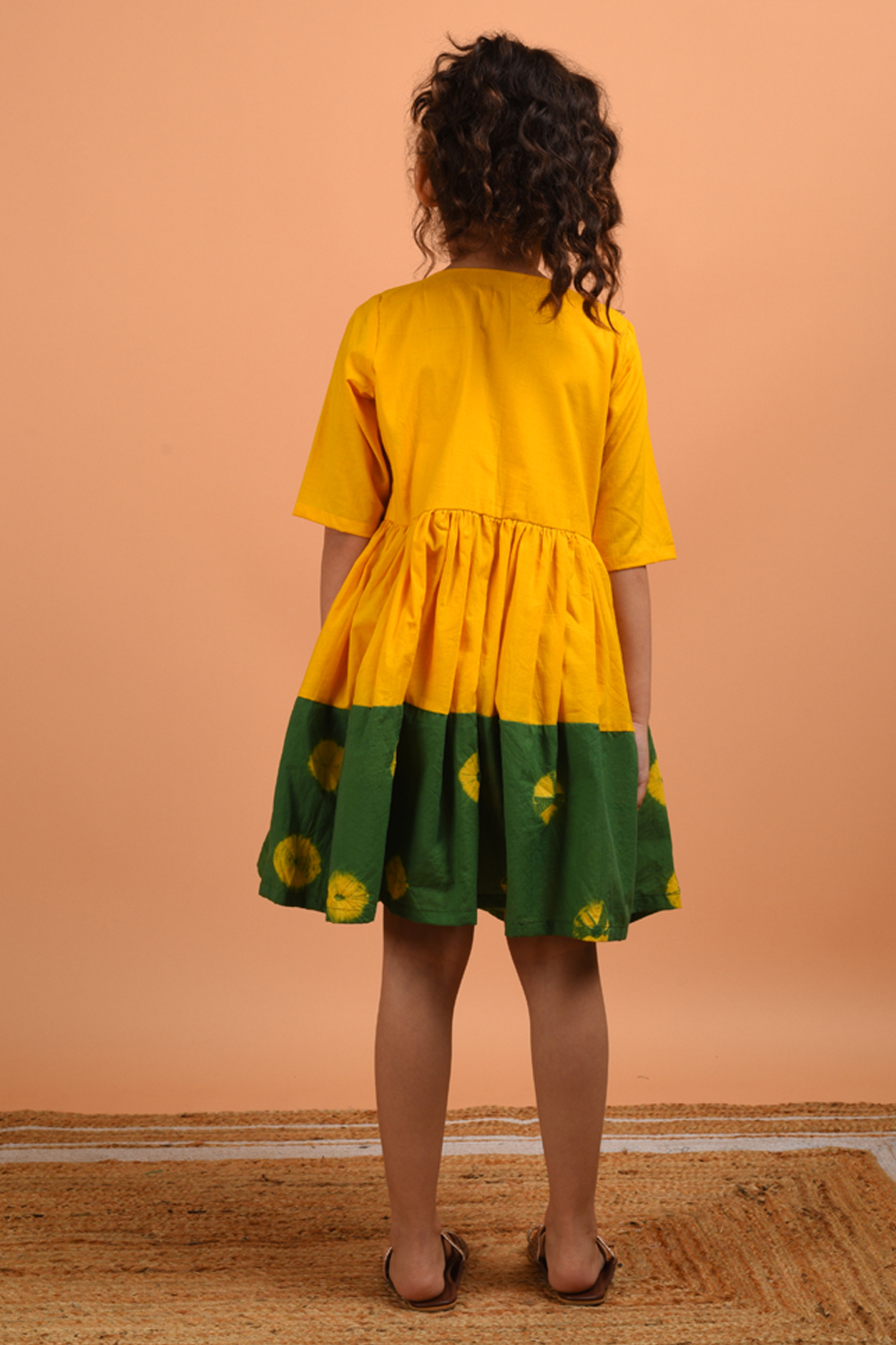 Bandhni Border Dress