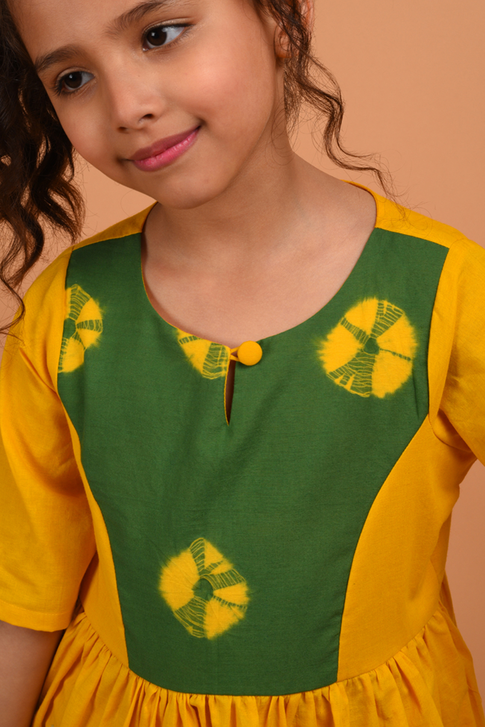 Bandhni Border Dress