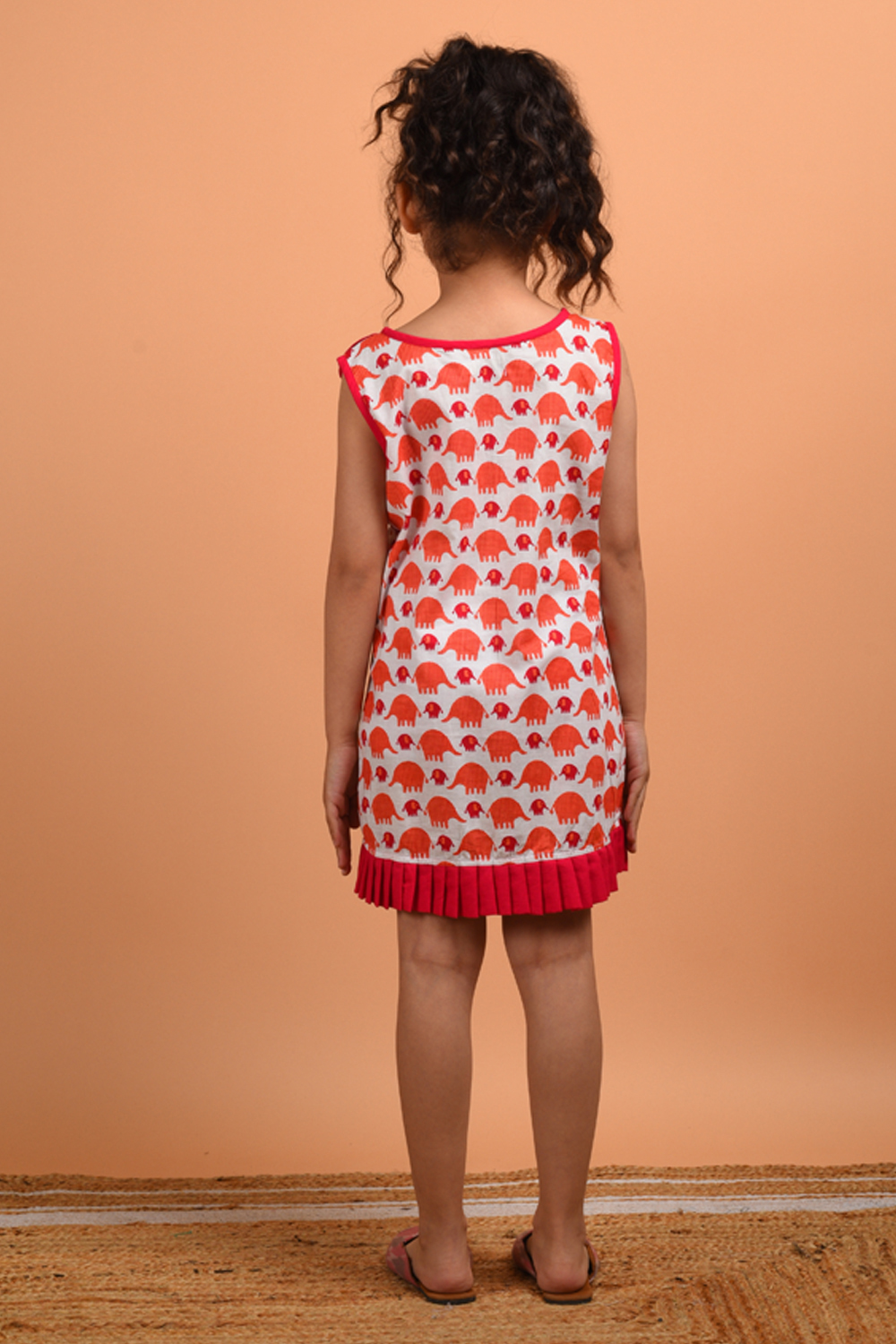 Pink Pleated Dress