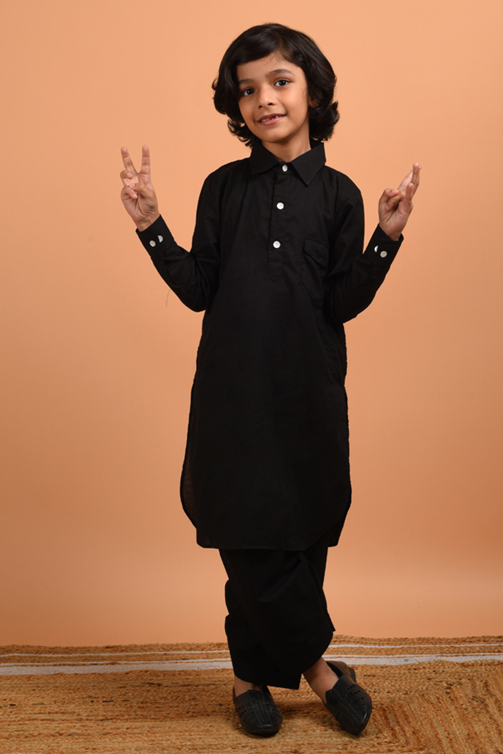 Black Pathani Set