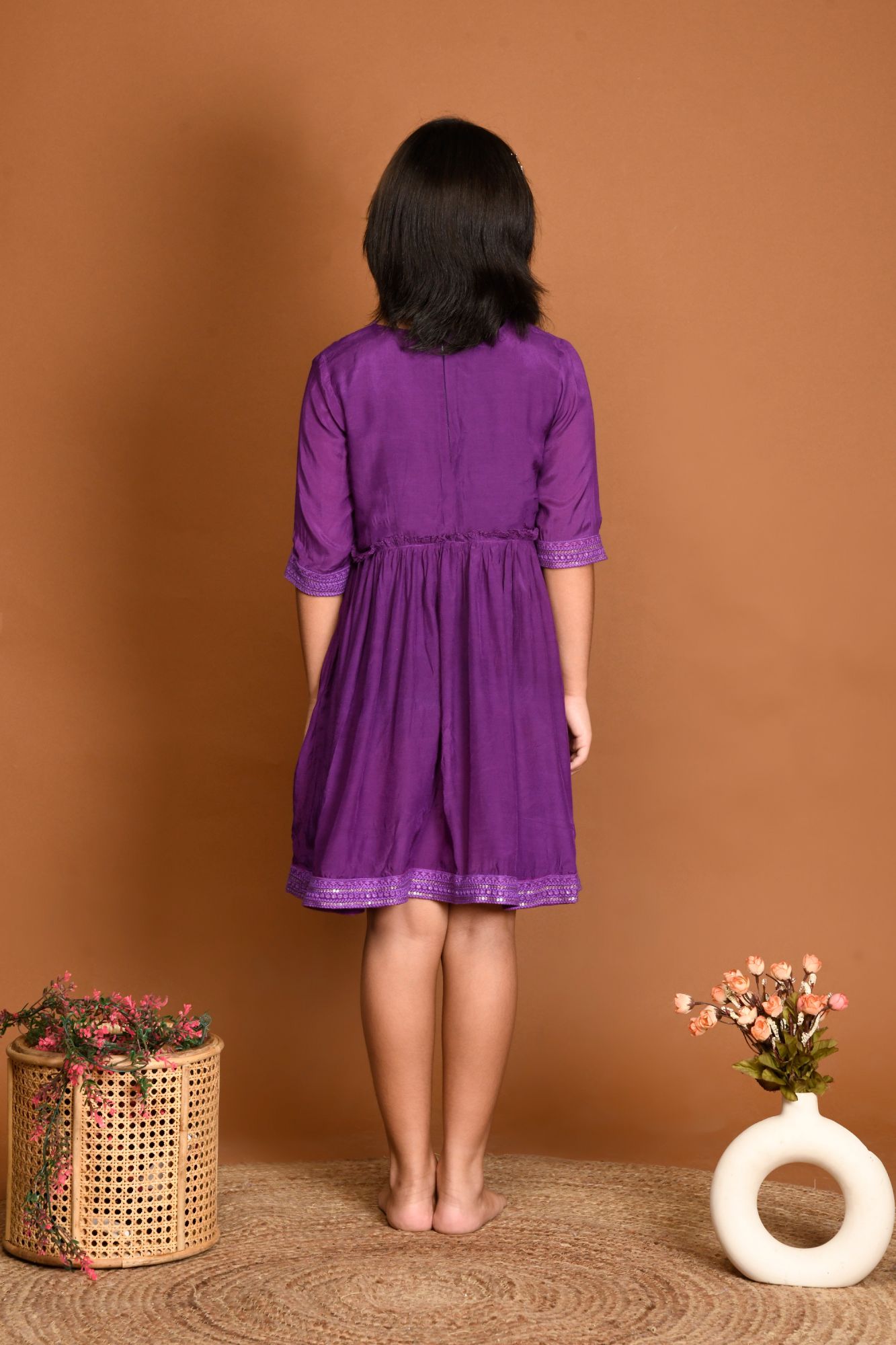 PURPLE LACE DRESS