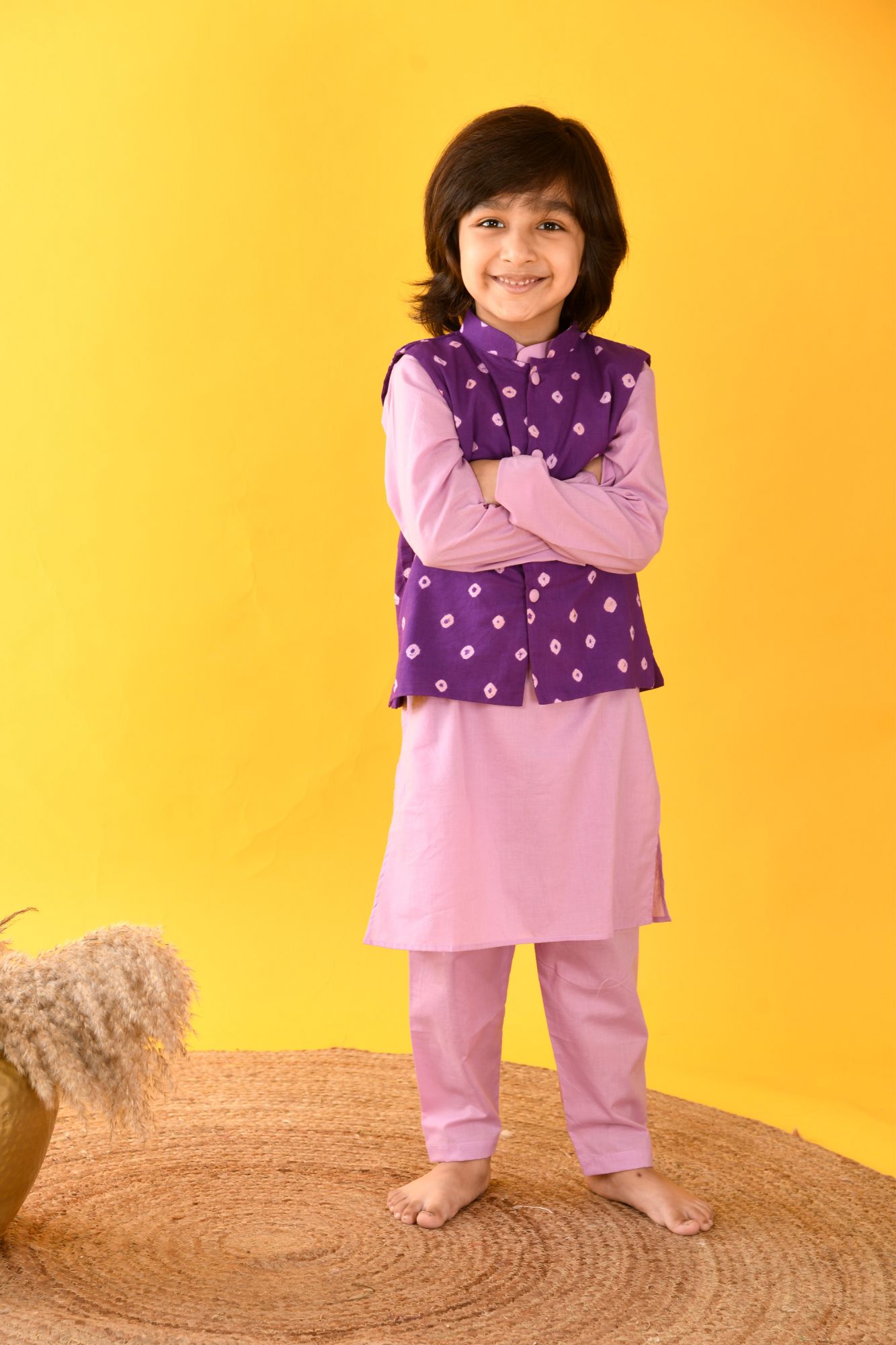 BANDHINI NEHRU JACKET SET