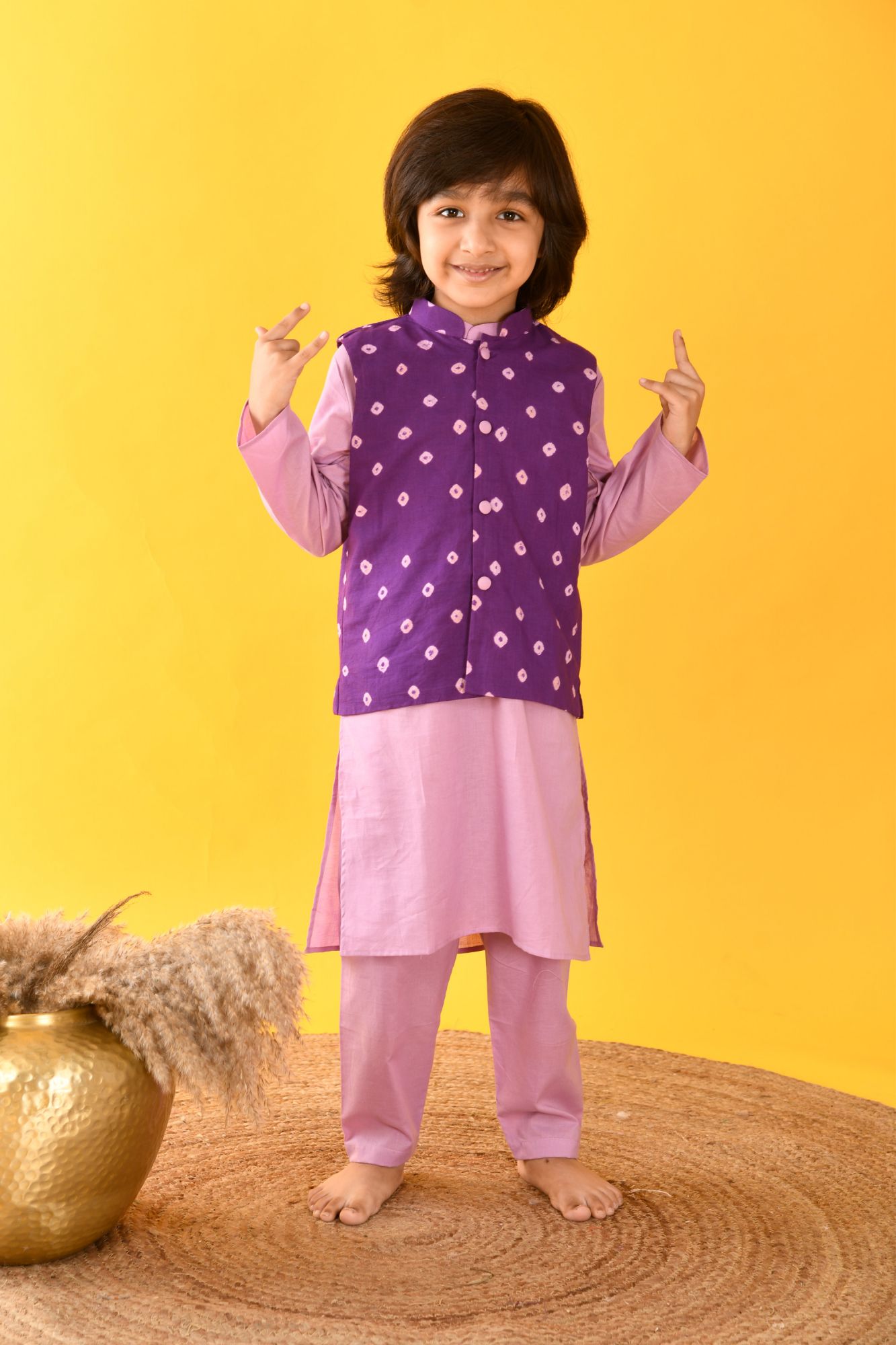 BANDHINI NEHRU JACKET SET