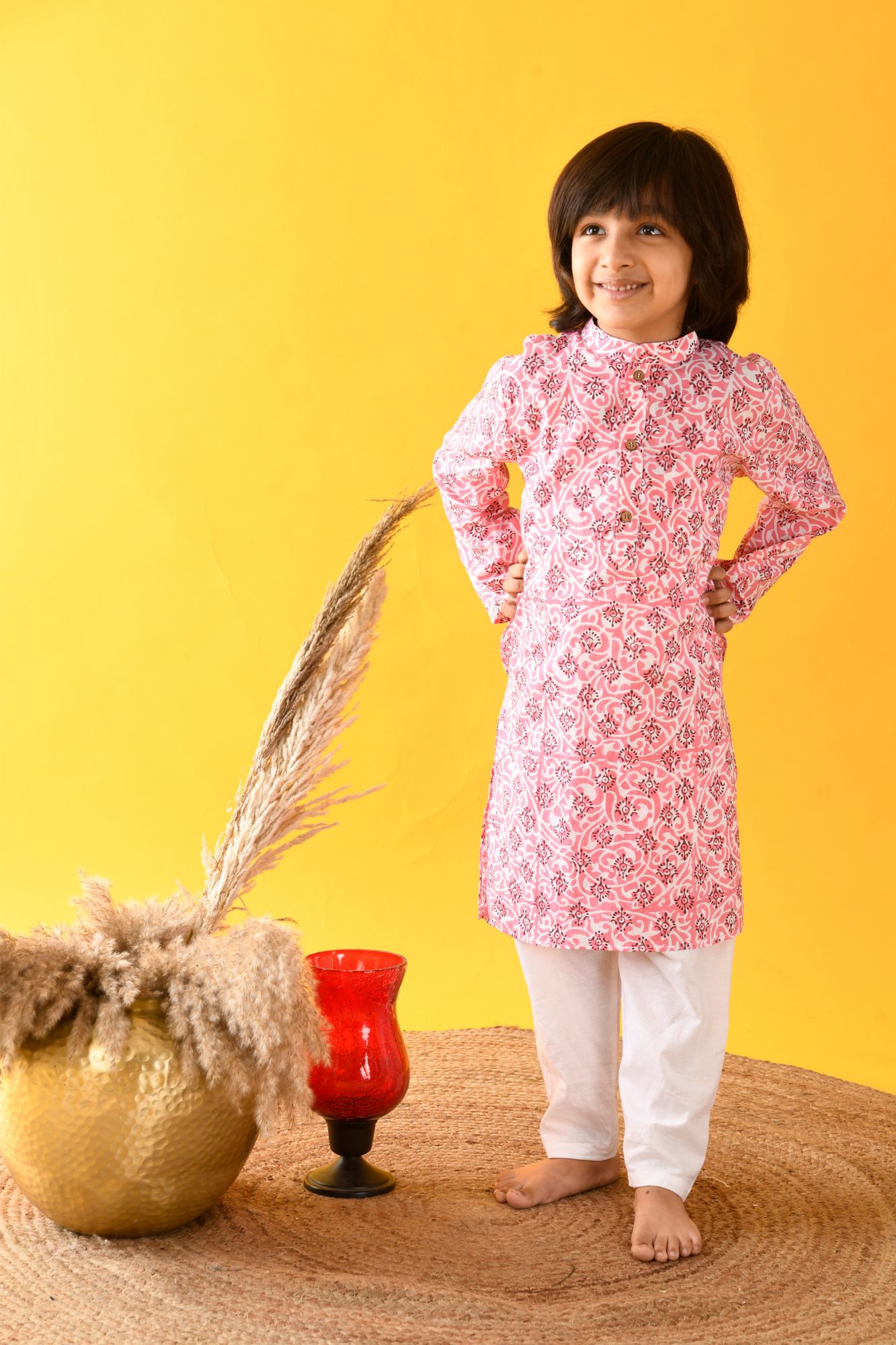 PINK BOOTA SET